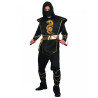 Déguisement ninja noir et doré homme Jadeo