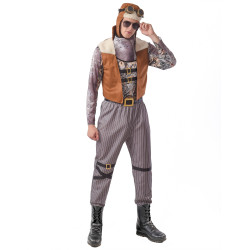 Déguisement steampunk aviateur homme Jadeo