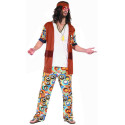 Déguisement hippie motifs ronds homme Jadeo
