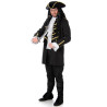Déguisement pirate noir et doré homme Jadeo
