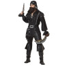 Déguisement pirate chemise noire homme Jadeo