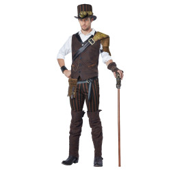 Déguisement aventurier Steampunk homme Jadeo