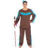 Déguisement indien marron et bleu homme Jadeo