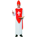 Déguisement cardinal rouge et blanc homme