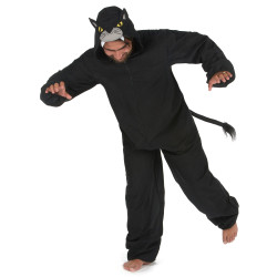 Déguisement combinaison panthère noire homme Jadeo
