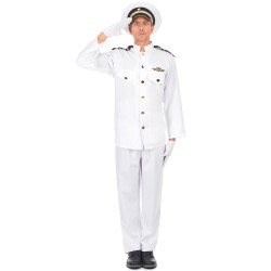 Déguisement uniforme d'officier de la marine homme Jadeo