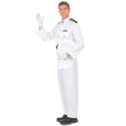 Déguisement uniforme d'officier de la marine homme Jadeo