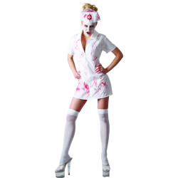 Déguisement infirmière psychopathe Halloween Jadeo