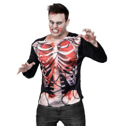 T-shirt zombie squelette Halloween Jadeo