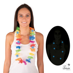 Collier Hawaïen Lumineux Multicolore 50 cm PtitClown