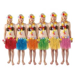 Jupe Hawaïenne Adulte Couleur Aléatoire 40 cm PtitClown