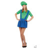Costume Plombier Vert Bleu Adulte Femme PtitClown