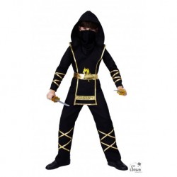 Costume Ninja Enfant Noir Or