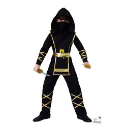 Costume Ninja Enfant Noir Or PtitClown