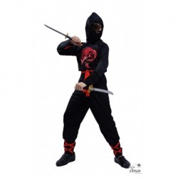 Costume Ninja Enfant Noir Rouge