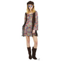 Costume Hippie Robe Psychédélique Adulte Femme