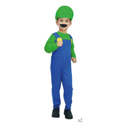 Costume Plombier Enfant Bleu Vert PtitClown