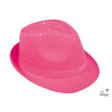 Chapeau Borsalino à Sequins Fluo Adulte