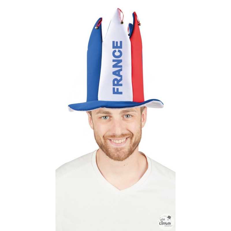 Chapeau Bouffon France Bleu Blanc Rouge