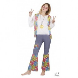 Costume Hippie Jean Adulte Femme