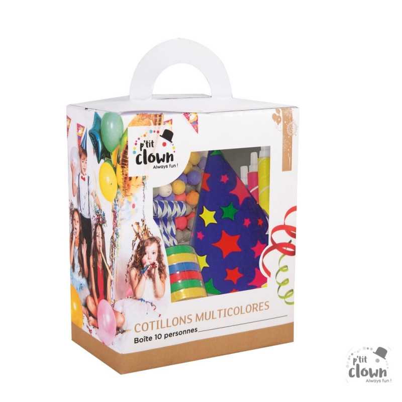 Kit Cotillons Boîte 10 Personnes Multicolore