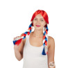 Perruque Tresses Bleu Blanc Rouge PtitClown