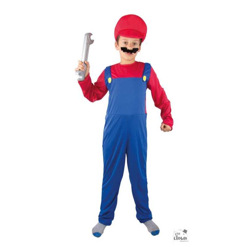 Costume Plombier Rouge et Bleu Ado PtitClown