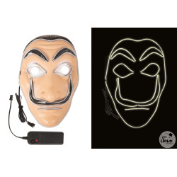 Masque Lumineux Braqueur Adulte PtitClown