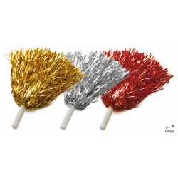Paire de Pompons Métallisés Couleur Aléatoire PtitClown