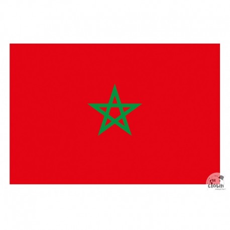 Drapeau Maroc 9 x 150 cm