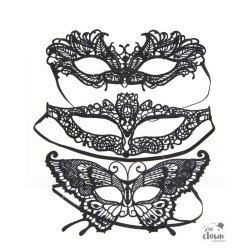 Loup Dentelle Noir Modèle Aléatoire PtitClown