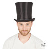 Chapeau Haut de Forme Satiné Noir Adulte PtitClown