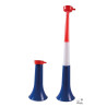 Trompette Téléscopique Bleu Blanc Rouge 40 cm PtitClown