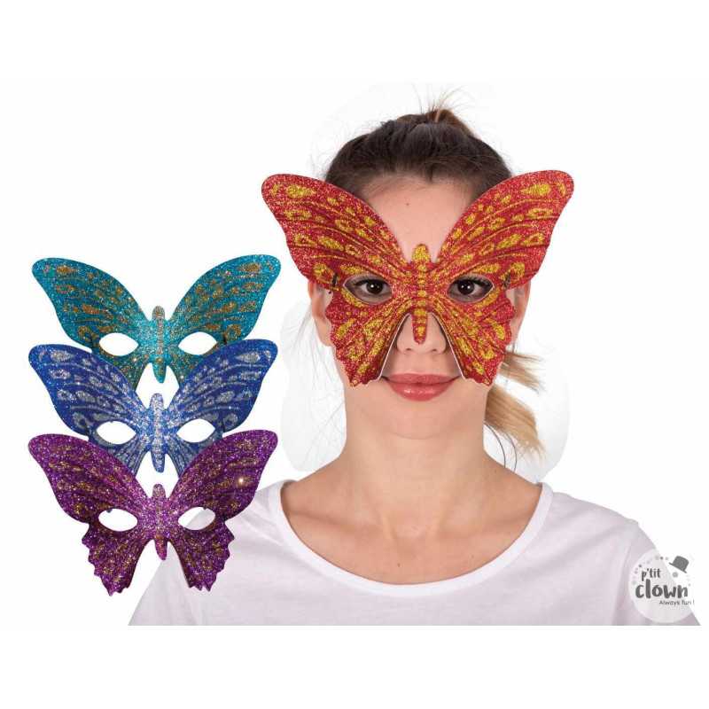 Loup Papillon à Paillettes Couleur Aléatoire