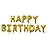 Ballons Aluminium Happy Birthday Or PtitClown