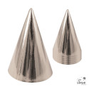 Chapeau Pointu Carton Argent - Lot de 6