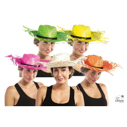 Chapeau de Paille Couleur Aléatoire Adulte PtitClown