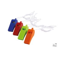 Sifflets Couleurs Aléatoires - Lot de 4 PtitClown