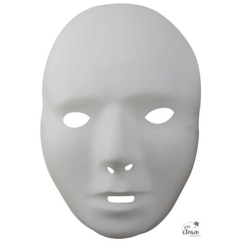 Masque Visage Garçon Enfant Blanc