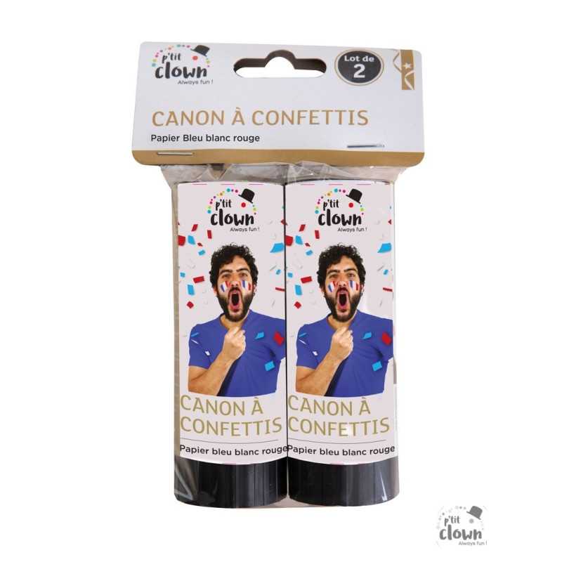 Canon à Confettis Papier 11 cm Multicolore - Lot de 2