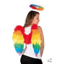 Ailes D'Ange en Plumes Arc-en-Ciel 5 50 cm