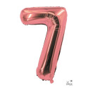 Ballon Aluminium Chiffre 0 85 cm Rose Gold