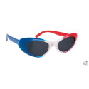 Lunettes Bleu Blanc Rouge Femme