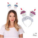 Serre-Tête Gâteau Joyeux Anniversaire Couleur Aléatoire PtitClown