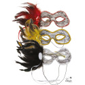 Loup Dentelle et Plumes Couleur Aléatoire PtitClown