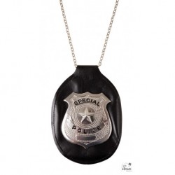 Collier Badge Policier 10 cm