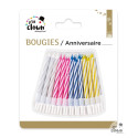 Bougies Anniversaire - Lot de 24