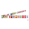 Guirlande Drapeaux Papier 32 Pays 10 m PtitClown