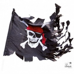 Drapeau Pirate Déchiré 7 x 100 cm