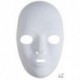 Masque Visage Adulte Blanc - Lot de 6